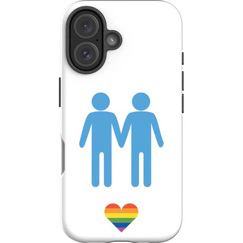 Blue Pride iPhone 16 Plus Impact Case