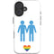 Blue Pride iPhone 16 Plus Impact Case