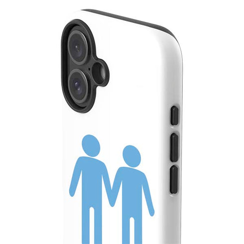 Blue Pride iPhone 16 Plus Impact Case