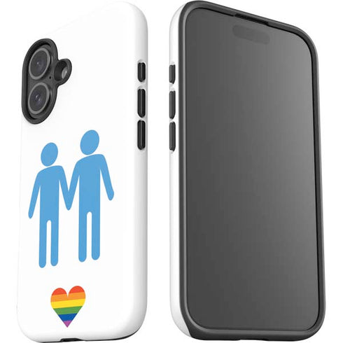 Blue Pride iPhone 16 Plus Impact Case