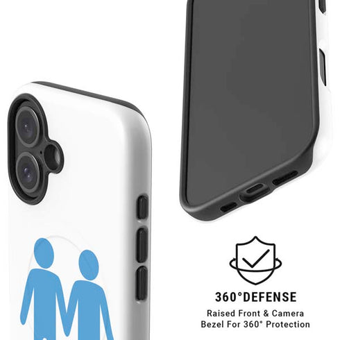 Blue Pride iPhone 16 Plus Magsafe Impact Case