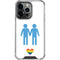 Blue Pride iPhone 16 Pro Max Clear Case