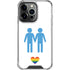 Blue Pride iPhone 16 Pro Max Clear Case