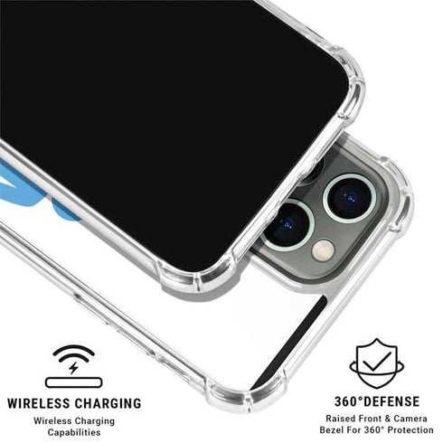 Blue Pride iPhone 16 Pro Max Clear Case