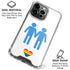 Blue Pride iPhone 16 Pro Max Clear Case