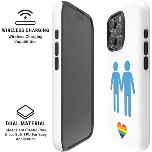 Blue Pride iPhone 16 Pro Max Magsafe Impact Case