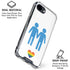 Blue Pride iPhone 16e Clear Case