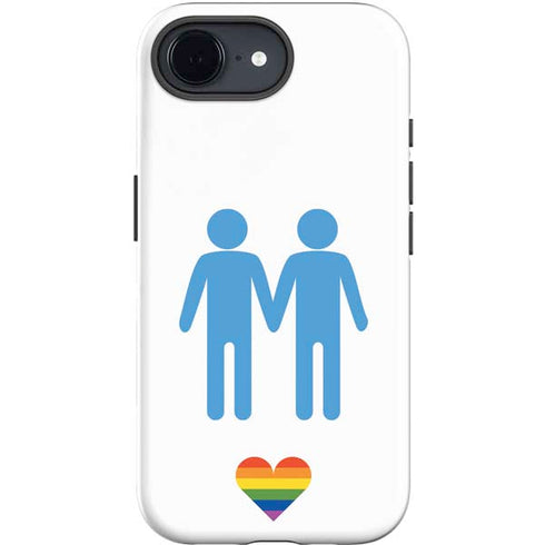 Blue Pride iPhone 16e Impact Case