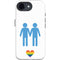 Blue Pride iPhone 16e Impact Case