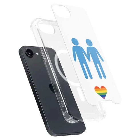 Blue Pride iPhone 16e MagSafe Case