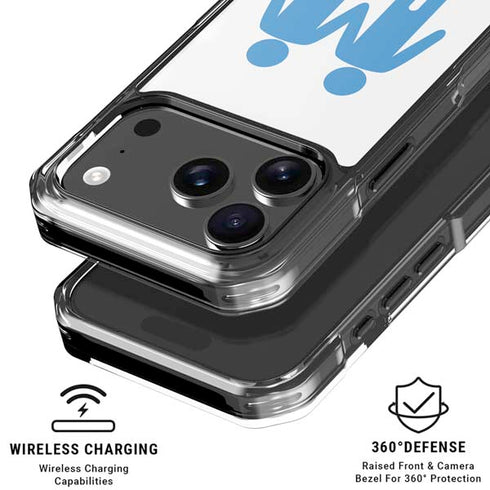Blue Pride iPhone 18 Pro Clear Case