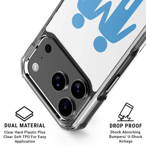 Blue Pride iPhone 18 Pro Clear Case
