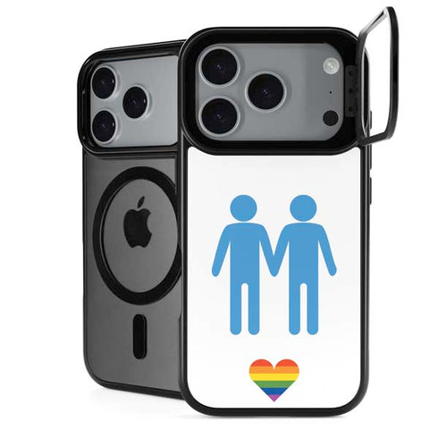 Blue Pride iPhone 18 Pro Kickstand Case