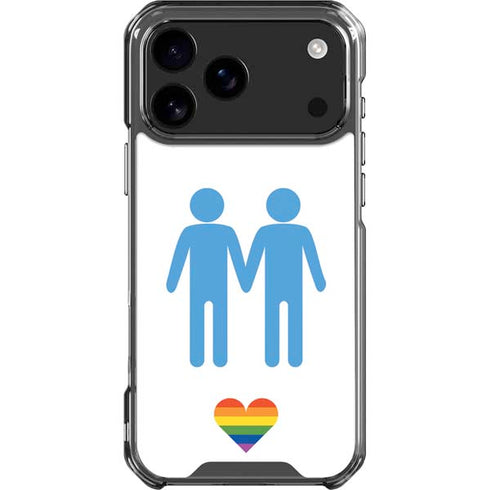 Blue Pride iPhone 18 Pro Max Clear Case