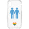 Blue Pride iPhone XS Clear Case