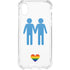 Blue Pride iPhone XS Clear Case