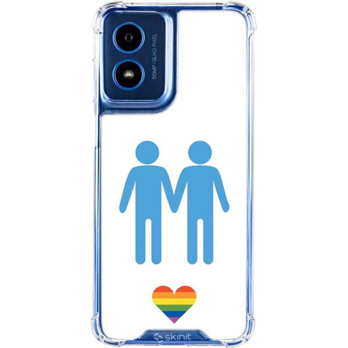 Blue Pride Moto G Play 4G (2024) Clear Case