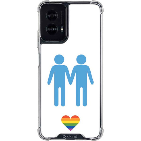 Blue Pride Moto G Power 5G (2024) Clear Case