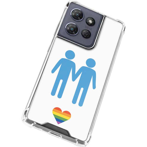 Blue Pride Moto G Power 5G (2025) Clear Case