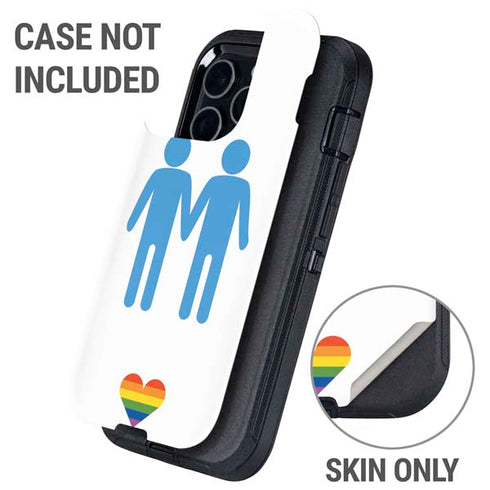 Blue Pride Otterbox Defender iPhone Skin
