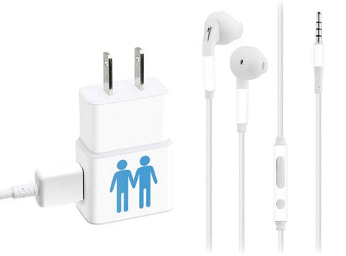 Blue Pride Phone Charger Skin