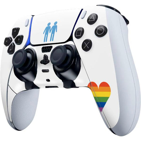 Blue Pride PS5 DualSense Edge Pro Controller Skin