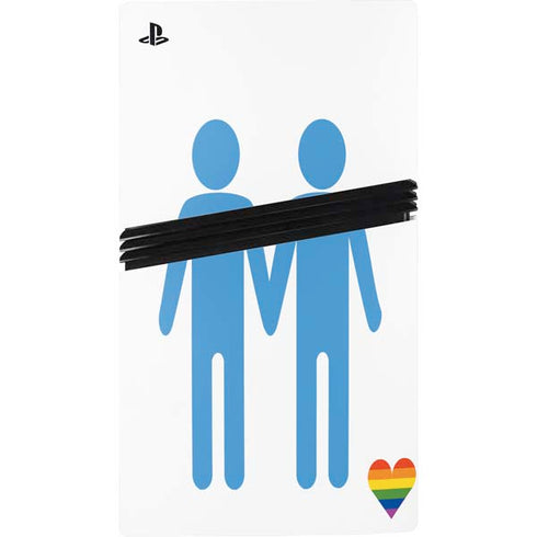 Blue Pride PS5 Pro Console Skin
