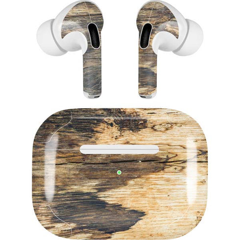 Blue Resin Wood AirPods Skins