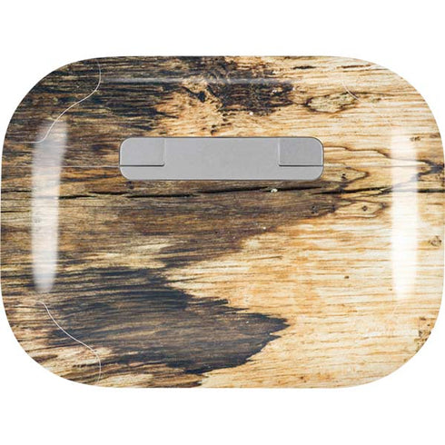 Blue Resin Wood AirPods Skins