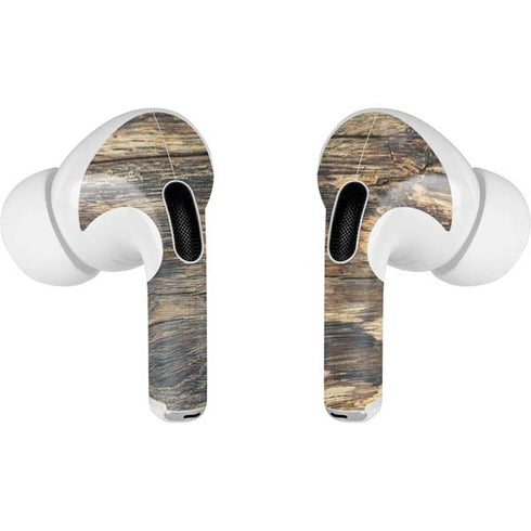 Blue Resin Wood AirPods Skins