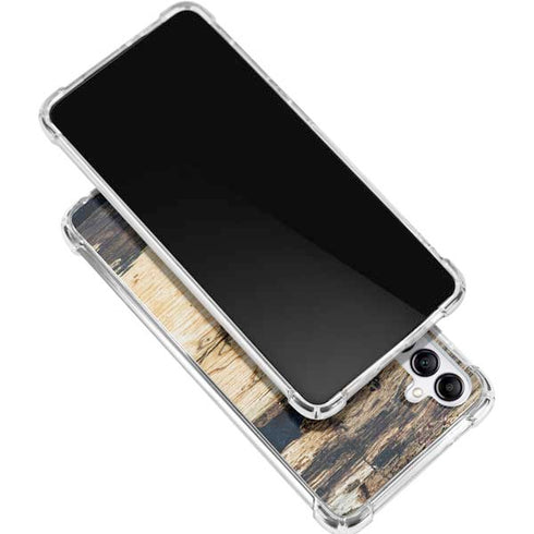 Blue Resin Wood Gabb Phone 4 Clear Case