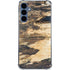 Blue Resin Wood Galaxy A35 5G Clear Case