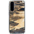 Blue Resin Wood Galaxy A36 5G Clear Case