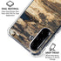 Blue Resin Wood Galaxy A36 5G Clear Case
