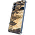 Blue Resin Wood Galaxy A55 5G Clear Case