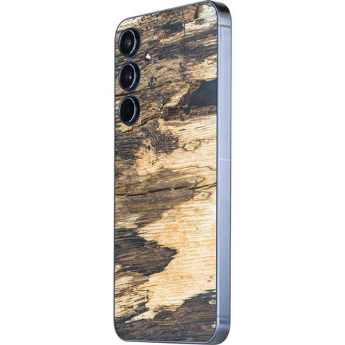 Blue Resin Wood Galaxy A55 5G Skin