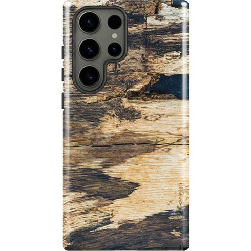 Blue Resin Wood Galaxy S23 Ultra Pro Case