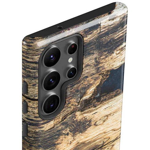 Blue Resin Wood Galaxy S23 Ultra Pro Case