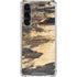 Blue Resin Wood Galaxy S24 FE Clear Case