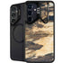 Blue Resin Wood Galaxy S25 Kickstand Case