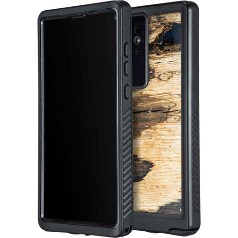 Blue Resin Wood Galaxy S24 Ultra Waterproof Case