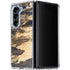 Blue Resin Wood Galaxy Z Fold5 5G Clear Case