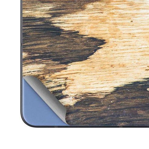 Blue Resin Wood Galaxy Z Fold5 5G Skin