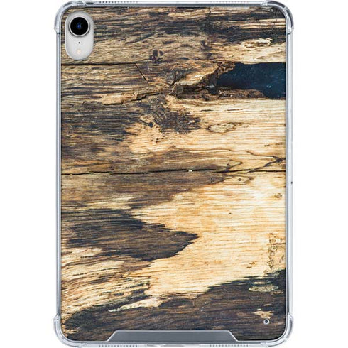 Blue Resin Wood iPad 11th Gen (2025) Clear Case