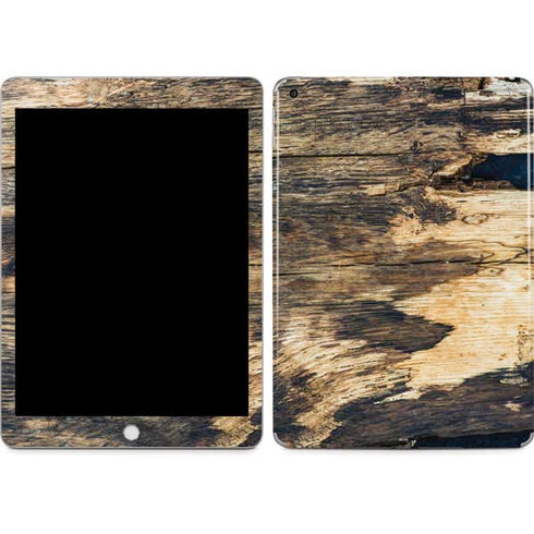 Blue Resin Wood Apple iPad Skin