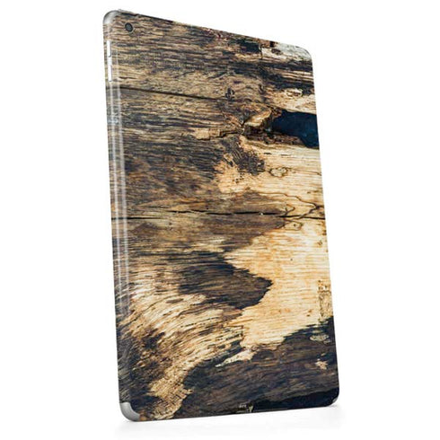 Blue Resin Wood Apple iPad Skin