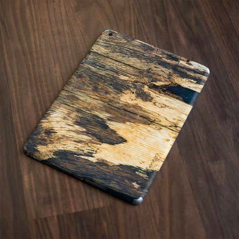 Blue Resin Wood Apple iPad Skin