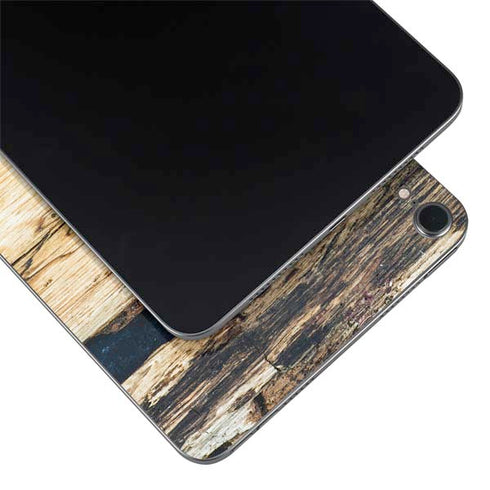 Blue Resin Wood Apple iPad Mini Skin