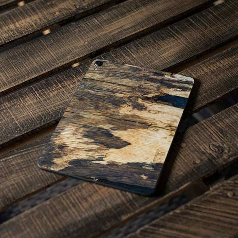 Blue Resin Wood Apple iPad Pro Skin