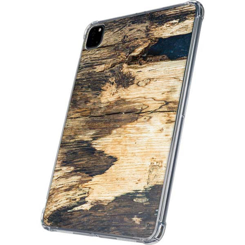 Blue Resin Wood iPad Pro 11in (2024) Clear Case